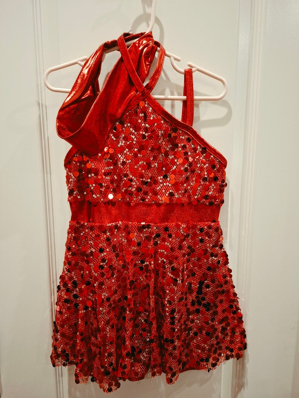 A Wish Come True Get Happy V2151 CM Red Sequin All Over Headband Ballet Lyrical